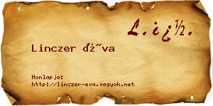 Linczer Éva névjegykártya
