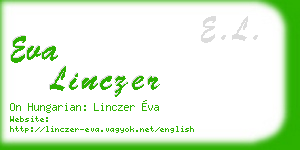 eva linczer business card
